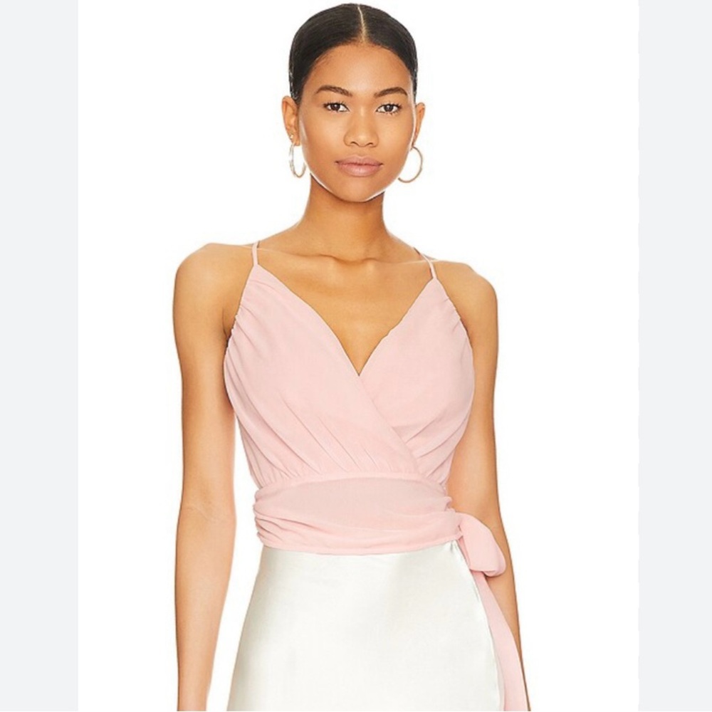 Caputo Pink Wrap Top
